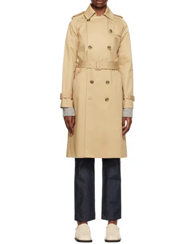 A.p.c. Greta Windbreaker In Brown