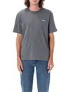 Apc Gray Flocked T-shirt In Gray