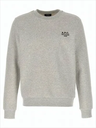 APC GREY LONG-SLEEVE T-SHIRT WITH SUBTLE LOGO