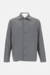 Apc Wool Blend Shirt In Gray