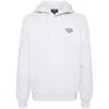 A.p.c. Light Grey Pullover Hoodie With Drawstring Detail In White