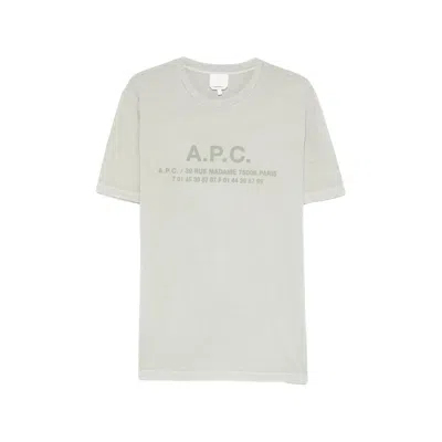 Apc A.p.c. Grey T-shirts & Vests - T-shirts Men In Gray