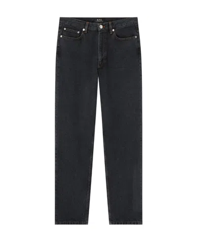 APC GREY-WASH STRAIGHT-LEG JEANS