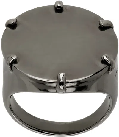Apc Gunmetal Eloi Ring In Rag Gunmetal