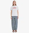 Apc Blue & White Gustav Jeans In Tic - Blue/white