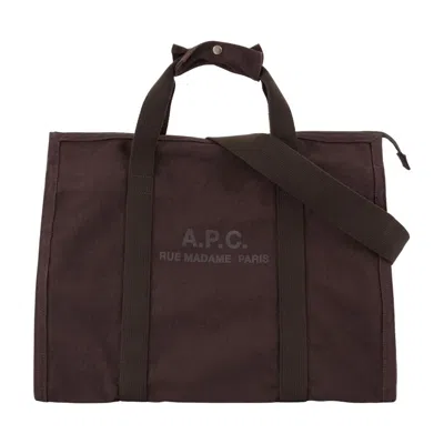 A.p.c. Gym Recuperation Shopper Bag -  - Cotton - Brown