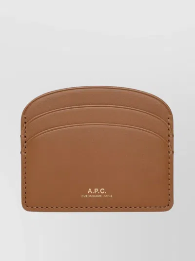 Apc Half Moon Leather Cardholder