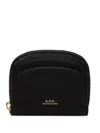 Apc A.p.c. Porte-cartes Demi-lune Accessories In Black
