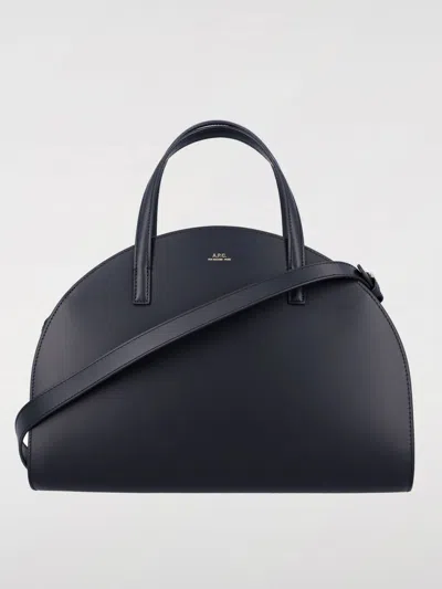 Apc A.p.c. Curved Silhouette Tote Bag In Black