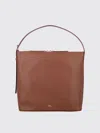 Apc Vera Leather Shoulder Bag In Brown