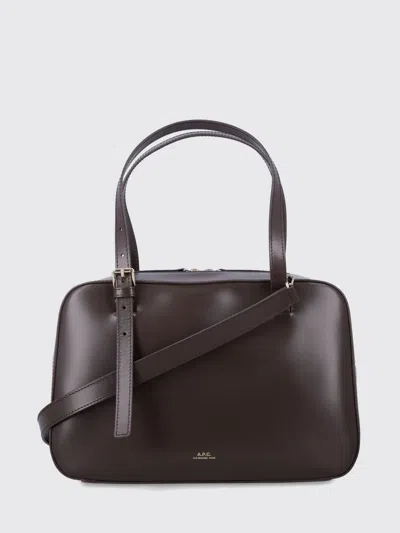 Apc Handbag A. P.c. Woman Color Ebony In Brown
