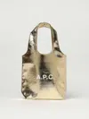 Apc A.p.c. Ninon Small Shopping Bag In Gold