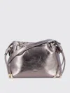 Apc A.p.c. Shoulder Bag With Metallic Drawstring In Silver