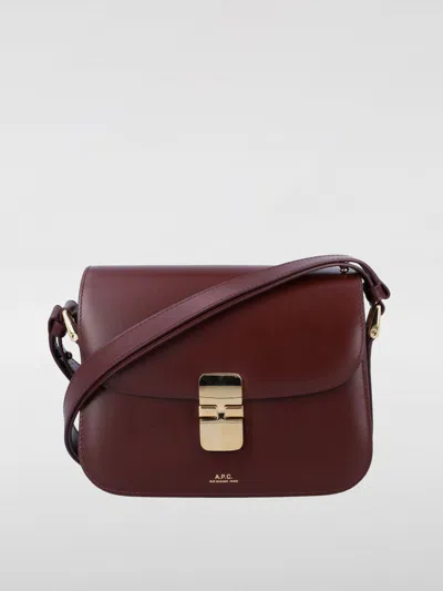 Apc Handbag A. P.c. Woman Color Wine In Burgundy