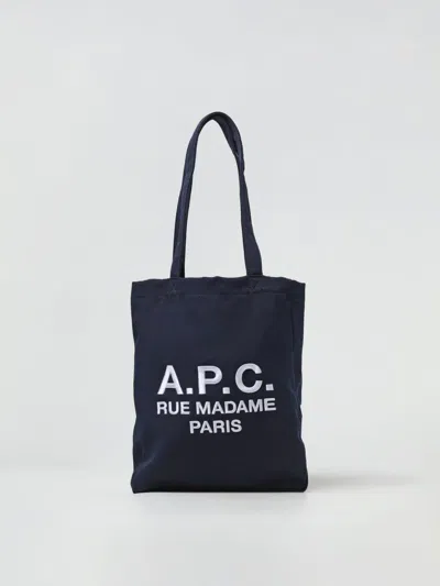 APC TOTE BAGS A. P.C. WOMAN COLOR BLUE,F74237009