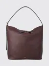 Apc Smooth Leather Shoulder Bag With Adjustable Strap In Burgundy