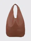 A.p.c. Le Neige Grained Leather Handbag Hazelnut Cow Tote In Brown