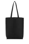 Apc A.p.c. Black Leather Maiko Shopping Bag