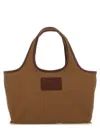 Apc A.p.c. Beige Cotton Handbags In Brown