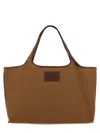 Apc A.p.c. Beige Cotton Handbags In Brown