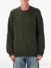 Apc A.p.c. A.p.c. Harris Crewneck Wool Jumper In Green