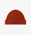 Apc Harry Beanie S/m Whiskey In Whiskey