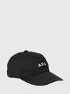 A.p.c. Casquette Charlie Logo-embroidered Canvas Cap In Black