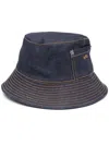 Apc A.p.c. Logo Embroidered Bucket Hat In Blue