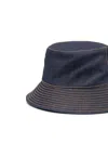 Apc A.p.c. Logo Embroidered Bucket Hat In Blue