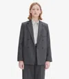 Apc Hazel Jacket 38 Heather Charcoal Gray In Heather Charcoal Gray