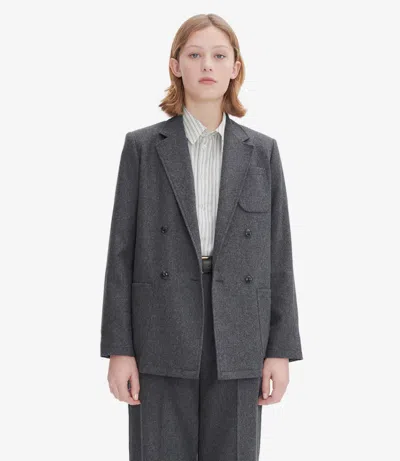 Apc Hazel Jacket 38 Heather Charcoal Gray