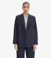 Apc Hazel Jacket 42 Heather Navy Blue In Heather Navy Blue