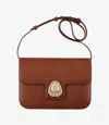 Apc A.p.c. Astra Leather Small Bag In Brown