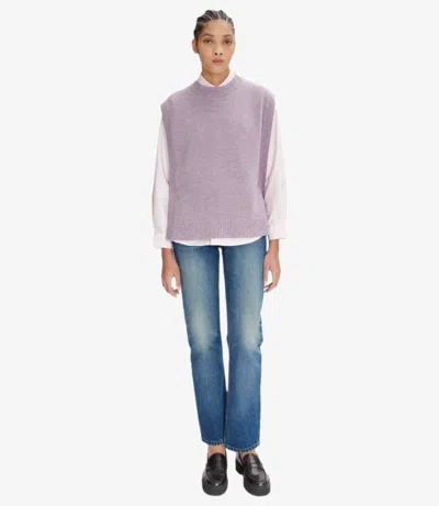Apc Purple Margot Vest In Pis Mauve Chine
