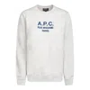 Apc A.p.c. Heathered Ecru Cotton Sweater In White