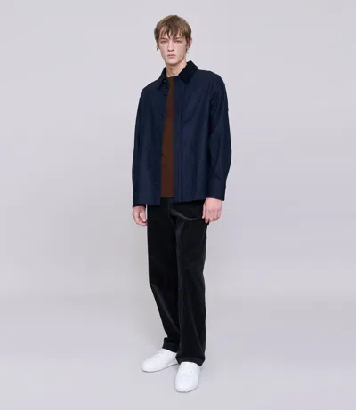 Apc Heathered Navy Blue In Gold