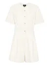 Apc A.p.c. Heavyweight Canvas Ronda Jumpsuit Clothing In White