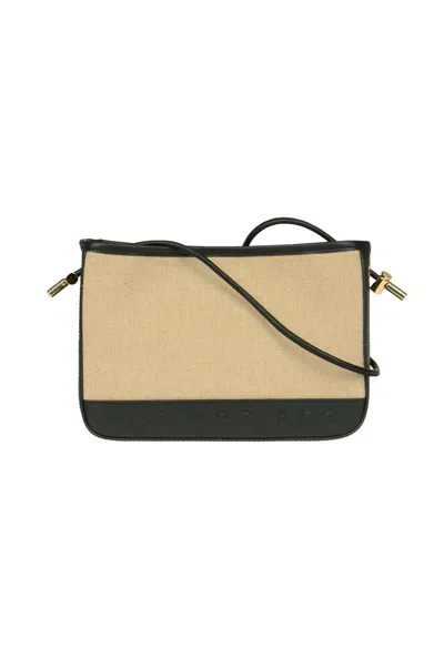 Apc A.p.c. Helene Logo Debossed Shoulder Bag In Beige