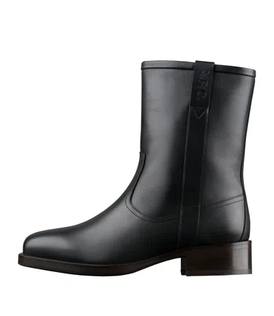Apc Heloise Ankle Boots In Lzz - Black