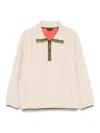 A.p.c. High Stand Collar Pullover Fleece In Neutral