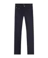 Apc High-rise Belt-loop Jeans In Black