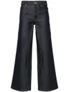Apc High-rise Straight Leg Jeans With Contrast Stitching In Blue
