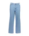 Apc High-rise Wide-leg Jeans In Blue