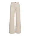 Apc High-rise Wide-leg Jeans In Nude