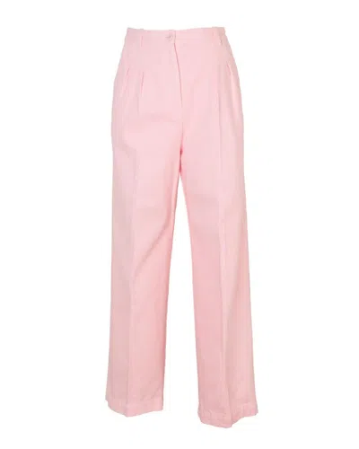 APC HIGH-RISE WIDE-LEG PANTS WITH PERMANENT CREASES