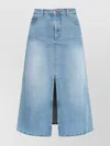 Apc A.p.c. Georgia Midi Denim Skirt Clothing In Blue