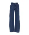 Apc High-waist Flared Jeans In Blue