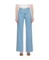 Apc High Waist Four Pocket Jeans In Blue