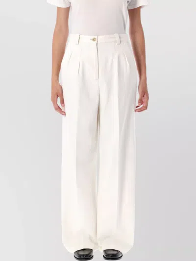 APC HIGH WAIST WIDE LEG TROUSERS WITH POCKETS