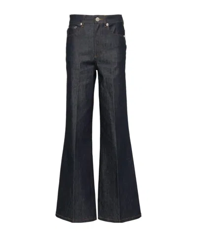 A.p.c. High-waisted Flared Jeans In Black